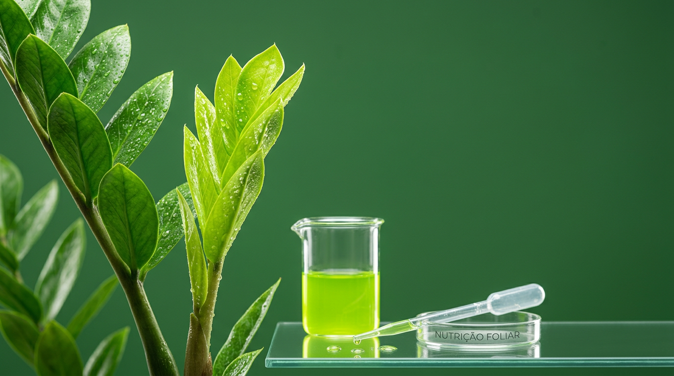 O Segredo do Brilho da Zamioculca: Nutrição Foliar para Novos Brotos e Cor Intensa