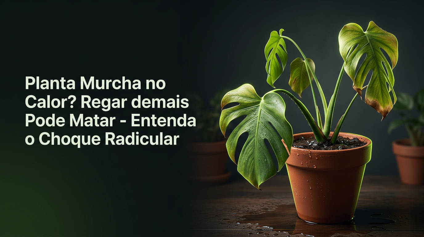 Planta Murcha no Calor? Regar demais Pode Matar - Entenda o Choque Radicular