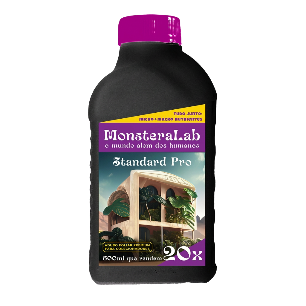 Frasco de MonsteraLab Standard Pro 500 ml, adubo foliar da Deus Nutri Machina